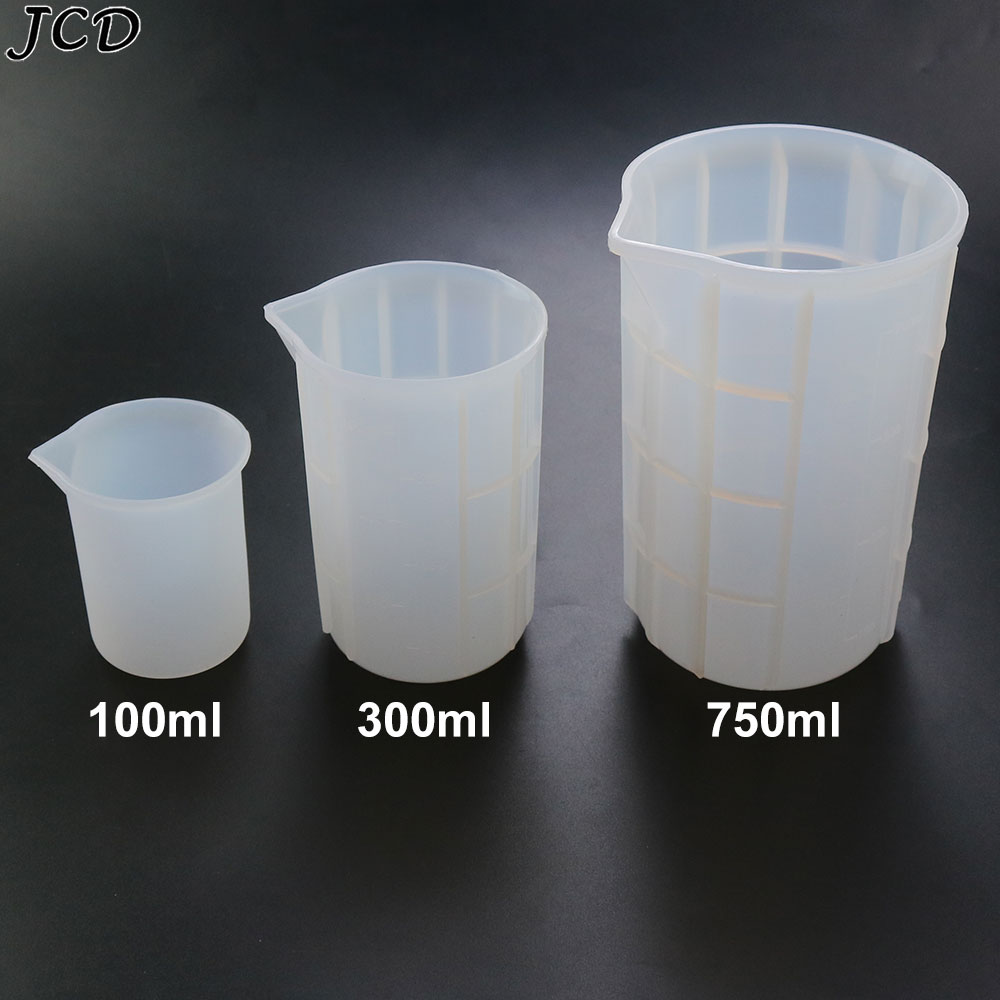 Candle Making Vessels - JCD 100 ミリリットル/300 ミリリットル/750 ミリリットルシリコーン計量カップスケール食品グレードのケーキメイク分離カップ DIY