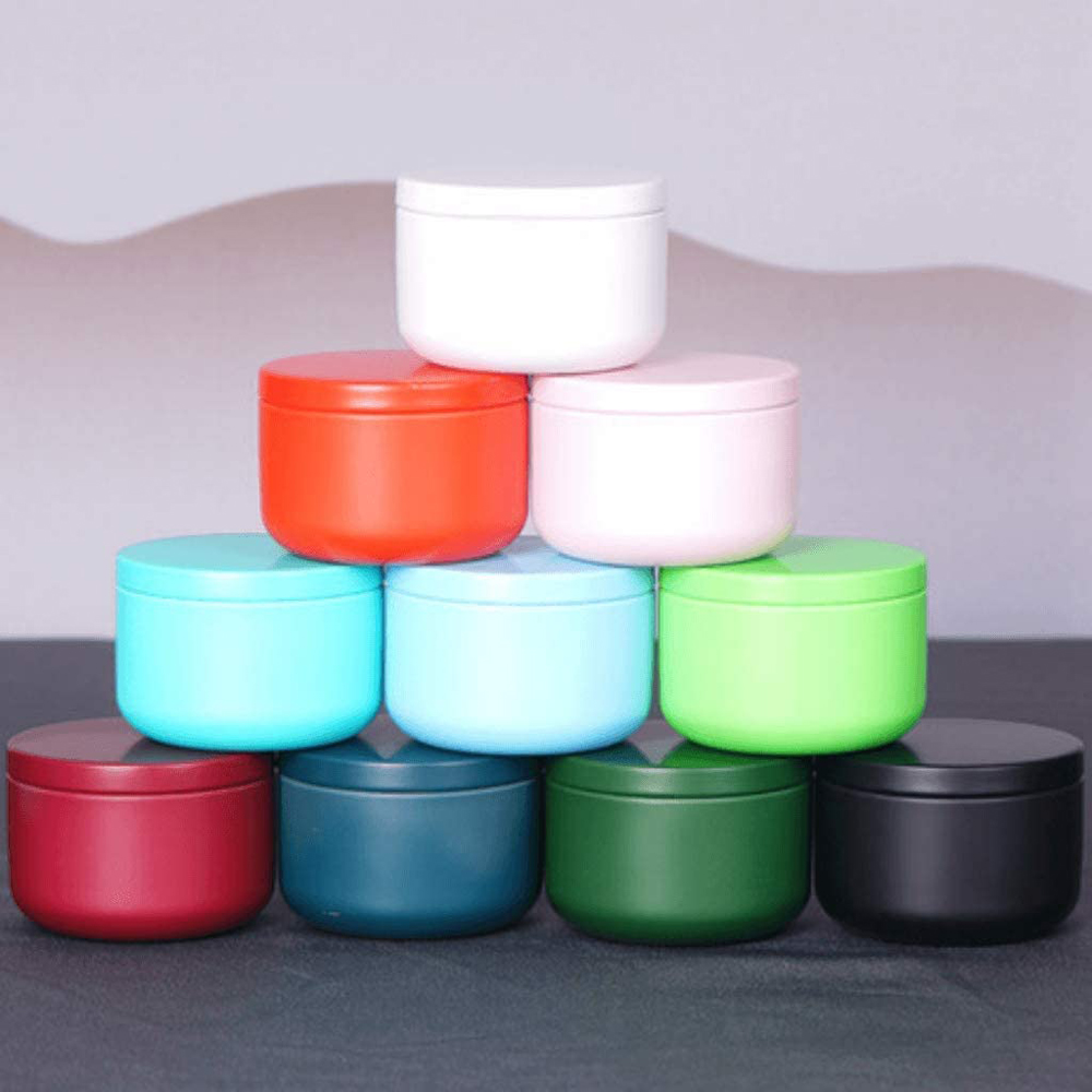 Candle Making Vessels - 密閉型ティー缶,気密プレート付き容器,ミニポータブルコンテナ,コーヒースパイス,ジュエリー製造用