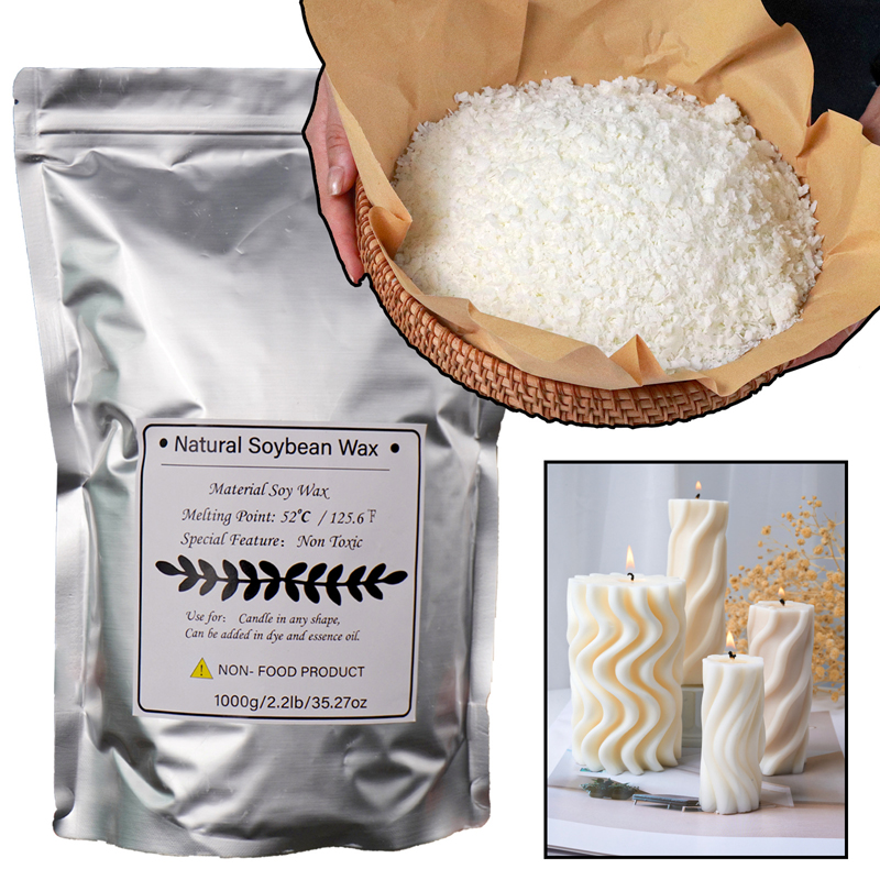 1000g 500g 250g 100g 天然大豆ワックス  - Candle Making Kit Diy のレビューと価格