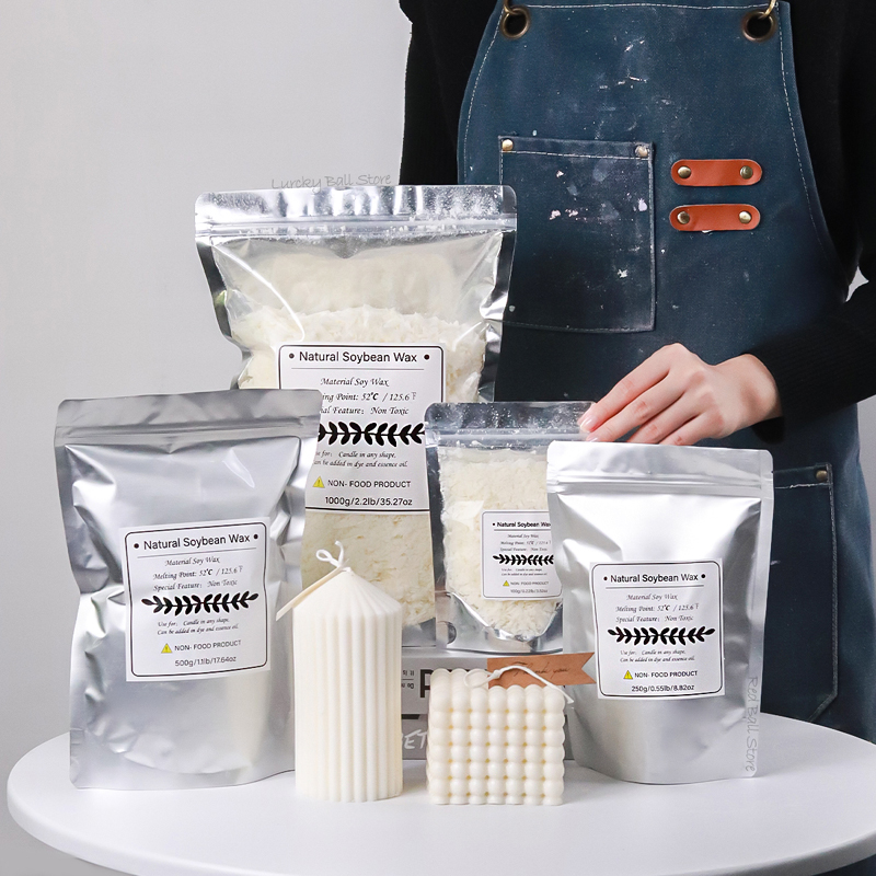 1000g 500g 250g 100g 天然大豆ワックス  - Candle Making Kit Diy のレビューと価格