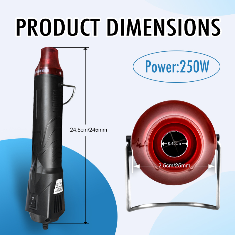220V ホットエアガンはんだ付け温度ブロワーガン DIY  - Heat Gun Embossing のレビューと価格