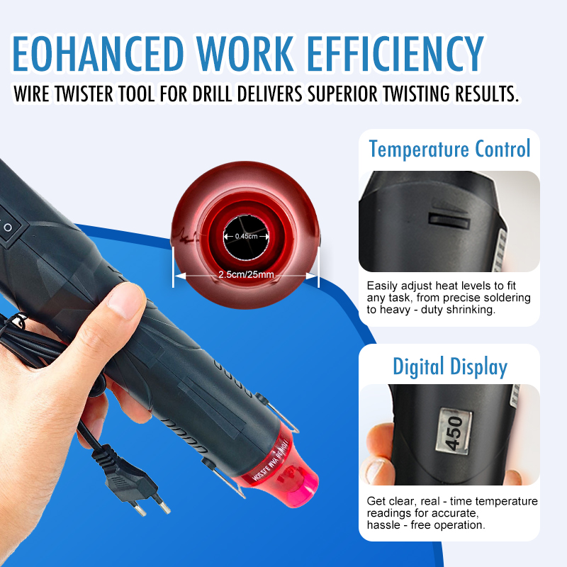 220V ホットエアガンはんだ付け温度ブロワーガン DIY  - Heat Gun Embossing のレビューと価格