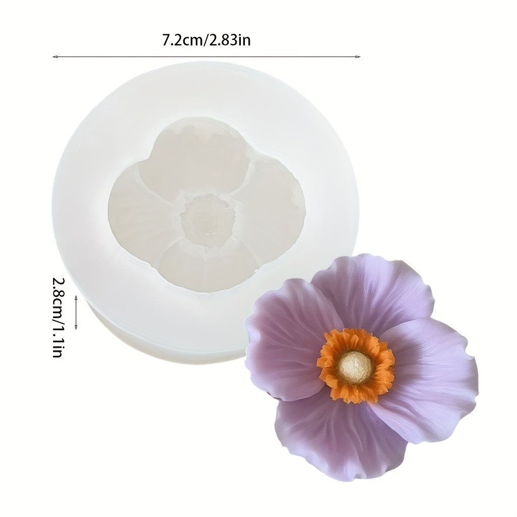 花の形をしたシリコンキャンドル型、石鹸、粘土、樹脂工芸品、家 - Candle Making Vessels のレビューと価格