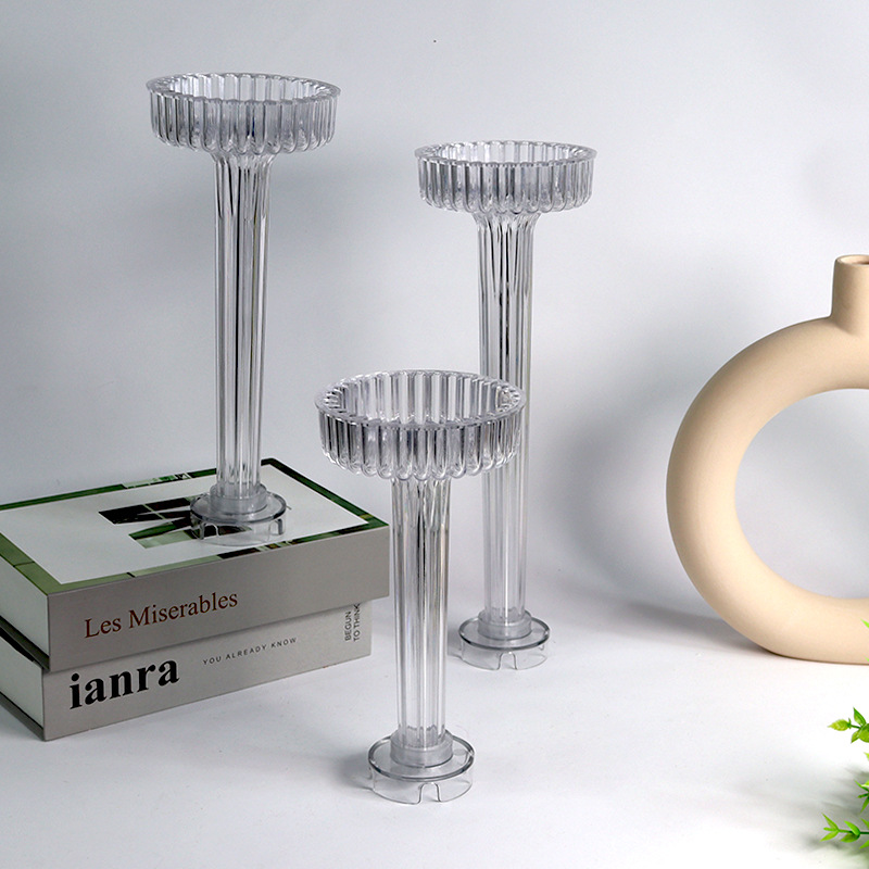 3D花瓶型キャンドルモールドDIYストライプ柱状香り付きキャ - Candle Making Vessels のレビューと価格