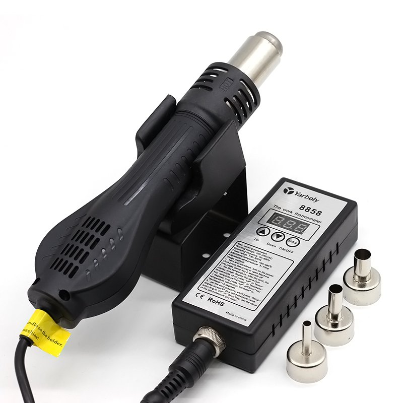 はんだステーション 8858 ポータブルデジタルホットエアガ - Heat Gun Embossing のレビューと価格