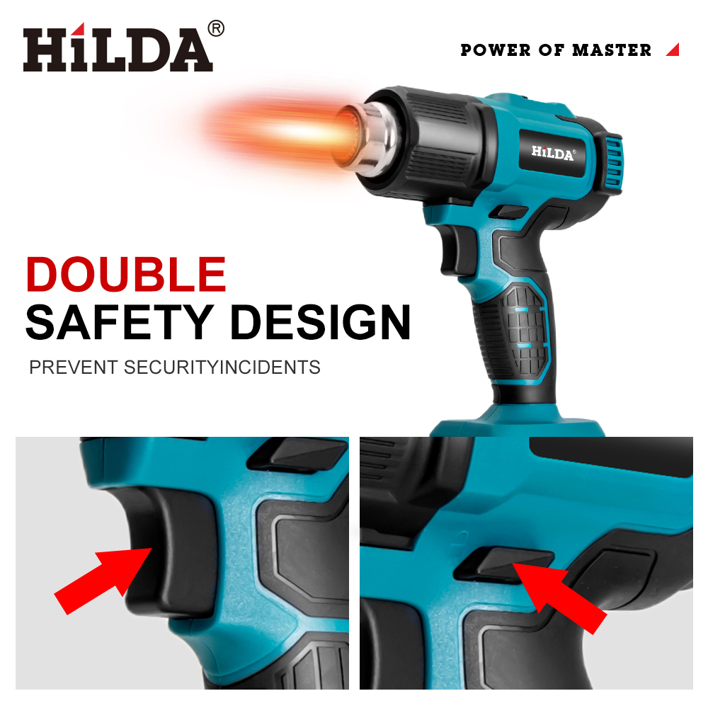 HILDA ハンドヘルドホットエアガン 温度調節可能 非調節 - Heat Gun Embossing のレビューと価格