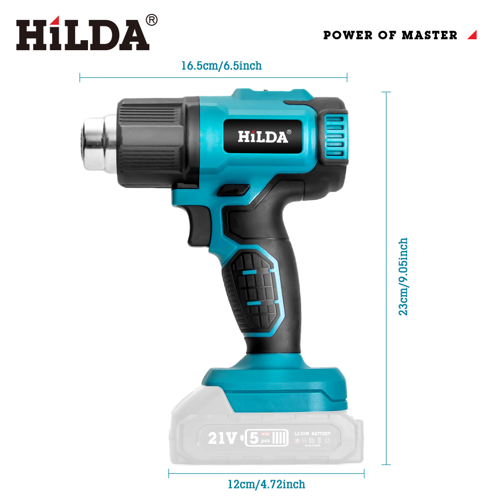 HILDA ハンドヘルドホットエアガン 温度調節可能 非調節 - Heat Gun Embossing のレビューと価格