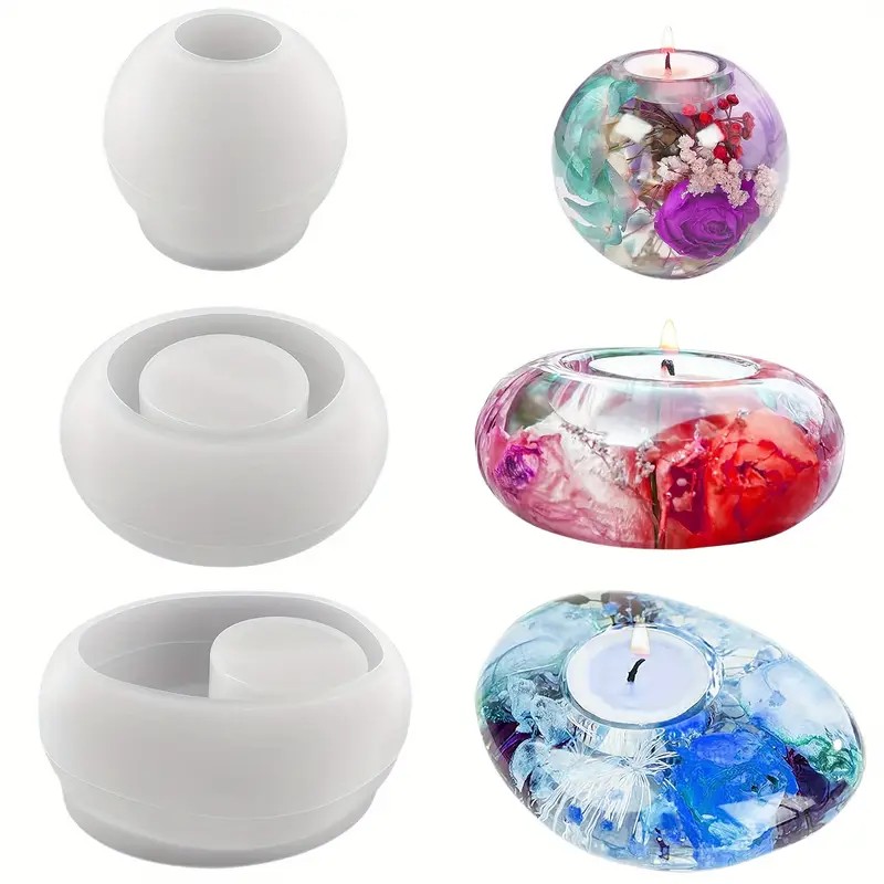 ティーライトキャンドルホルダー樹脂シリコンモールド、クリスタ - Candle Making Vessels のレビューと価格
