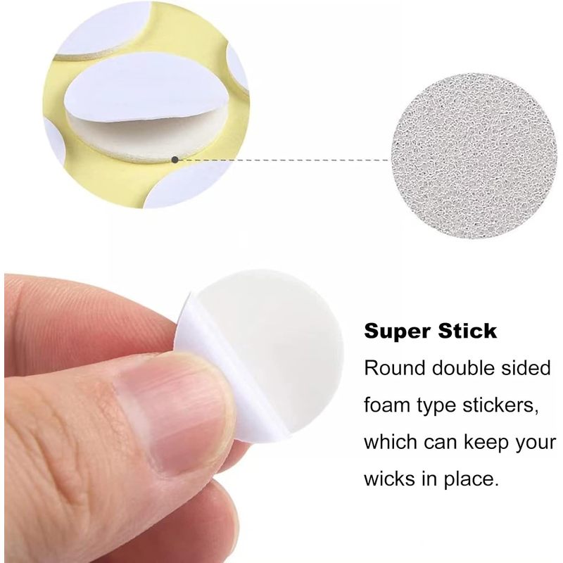240枚入りキャンドル芯ステッカー、耐熱両面ステッカー、20 - Adhesive Dot Wick のレビューと価格