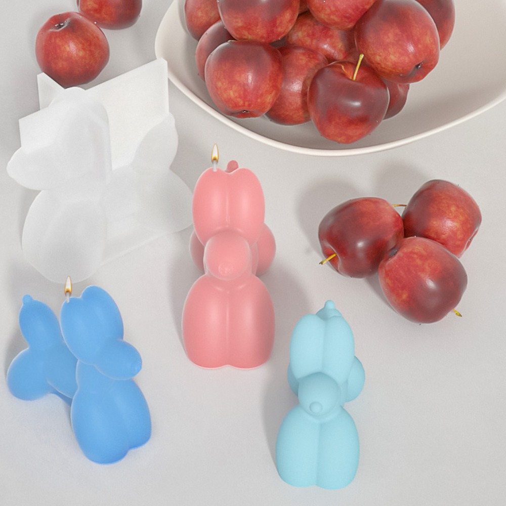 子犬と動物の犬のためのミニバルーンキャンドル,シリコンソープ - Candle Making Set のレビューと価格