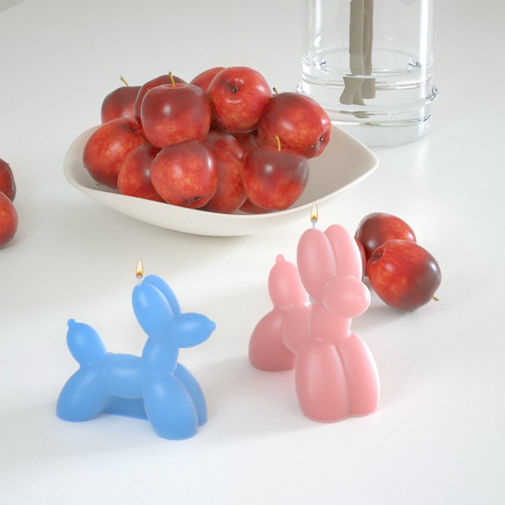 子犬と動物の犬のためのミニバルーンキャンドル,シリコンソープ - Candle Making Set のレビューと価格