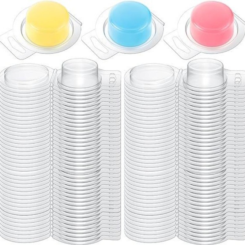 20/50個 クリアプラスチックワックスメルトモールド 1オ - Candle Making Vessels のレビューと価格