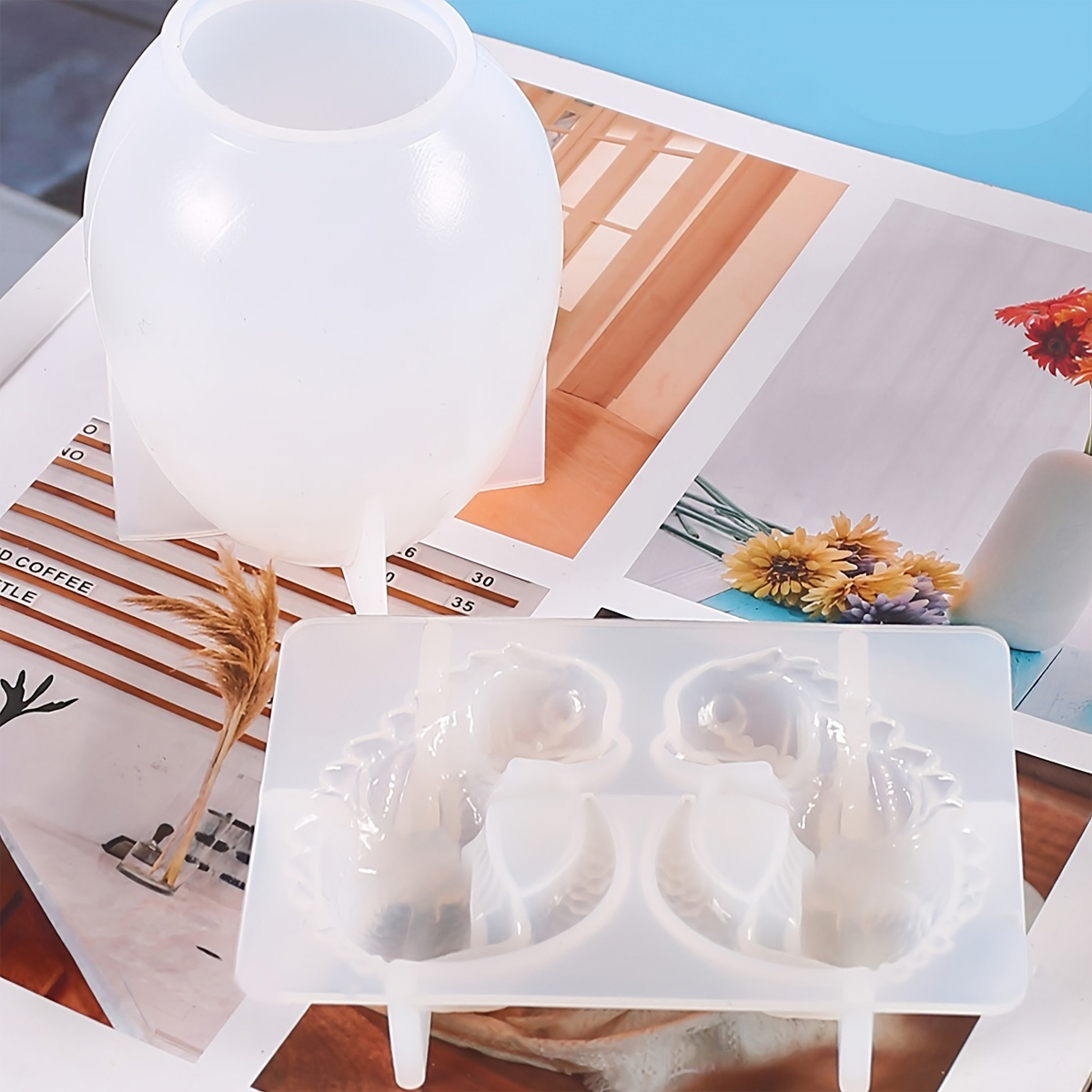 シリコンドラゴンエッグ型、2個セット、恐竜の卵樹脂鋳造型、D - Candle Making Set のレビューと価格