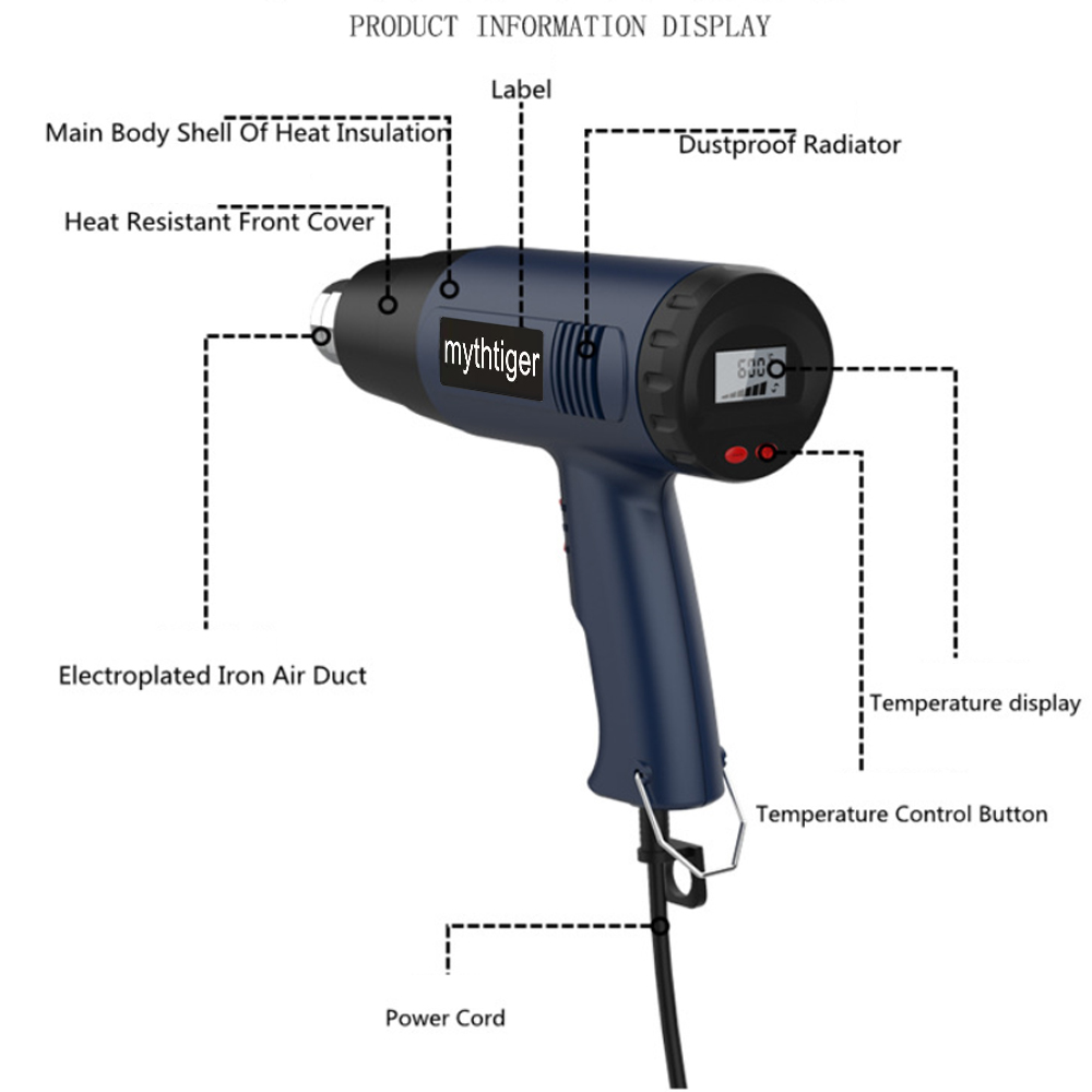 新型　ヒートガン 建築用熱風乾燥機 220V ヒートガン は - Heat Gun Embossing のレビューと価格