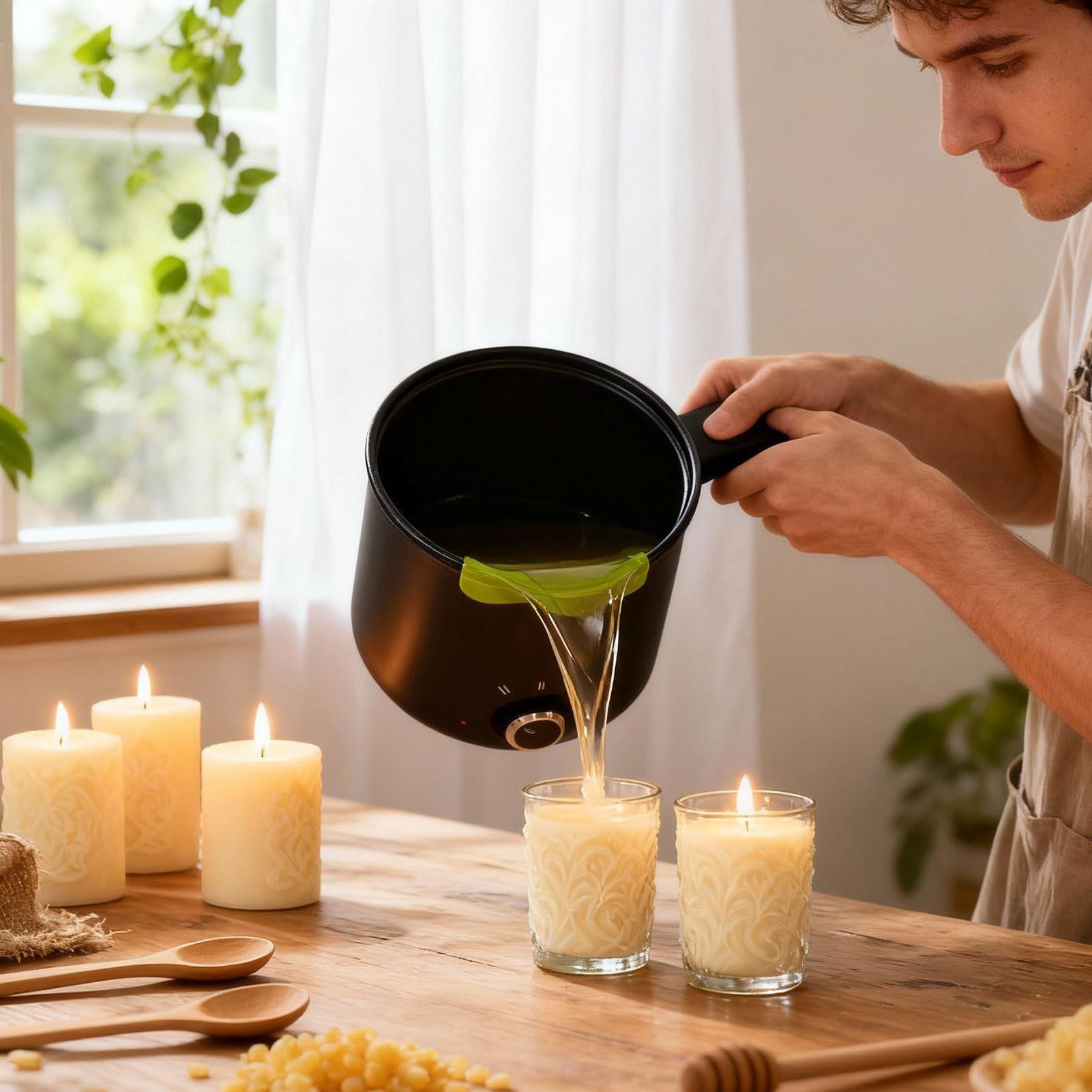 キャンドルワックス溶解ポット 1.5L 大型ステンレス製電気 - Candle Making Vessels のレビューと価格