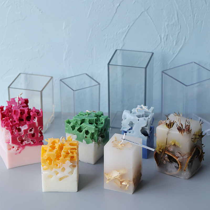 3D 正方形長方形列キャンドルモールド手作りキャンドル作成金 - Candle Making Set のレビューと価格