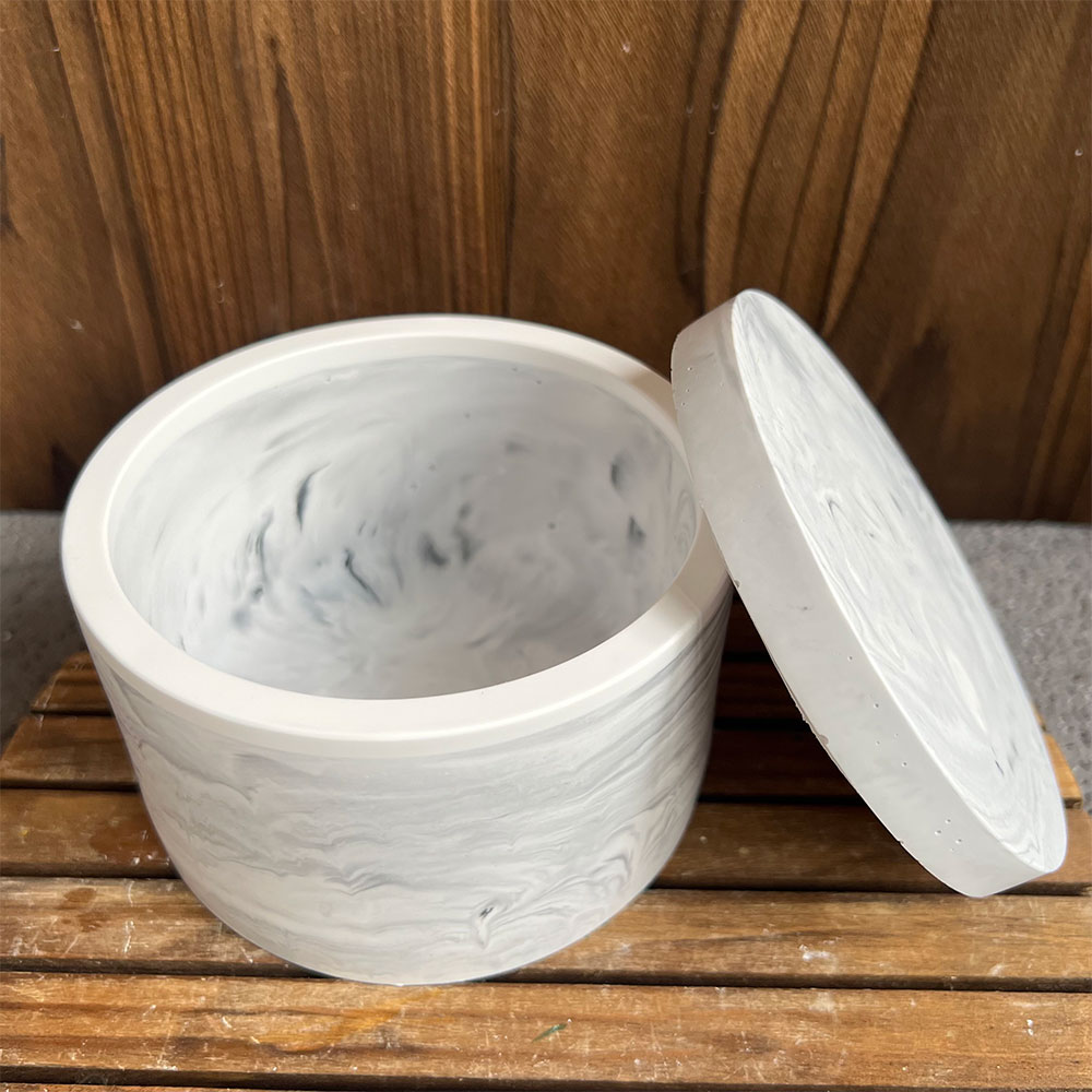 ラウンドセメントキャンドルキャニスターシリコンモールド収納ボ - Candle Making Vessels のレビューと価格